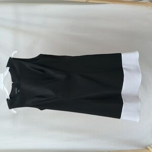 Black and White AB Studio Sleeveless Fit and Flare Dress Size 10